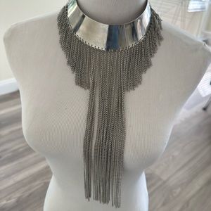 Natasha Silver Choker Necklace